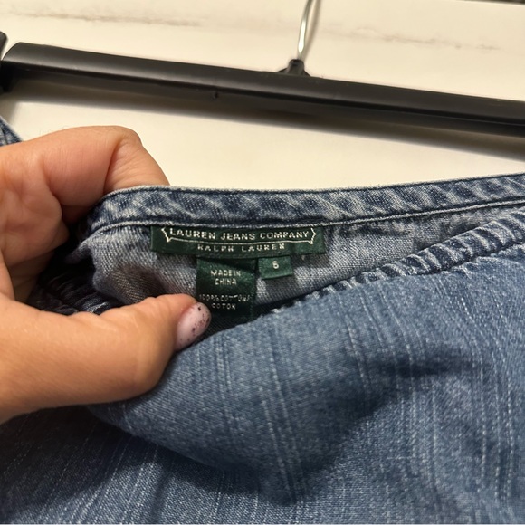 Lauren Jeans Company Denim Tiered Skirt – Boho Prairie - Picture 6 of 6